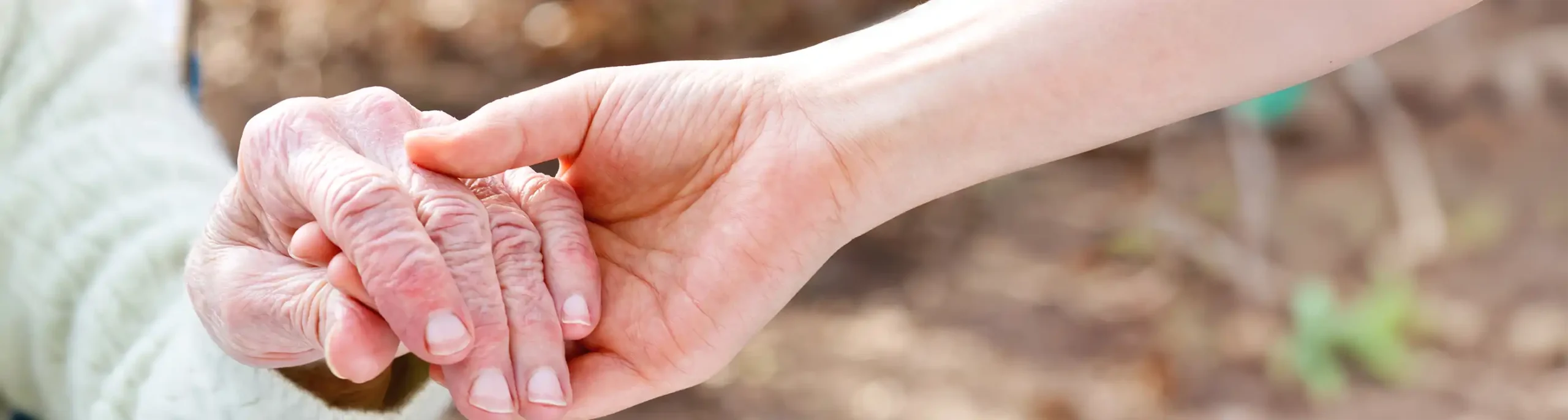 careers in caregiving, two hands